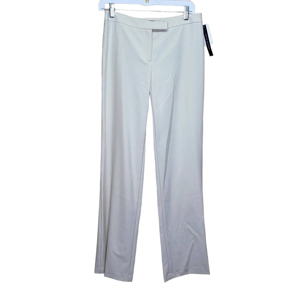 David Meister Beige Flat Front Trouser Pants NWT